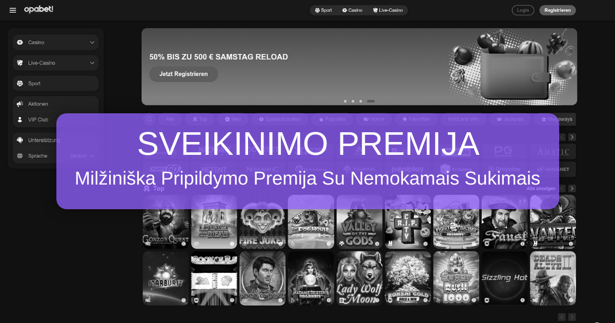 Opabet Casino Lietuva - Premium Žaidimų Patirtis