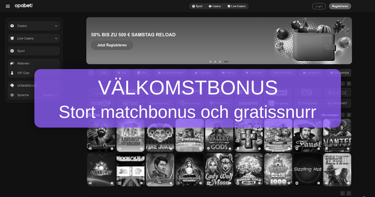 Opabet Casino Sverige